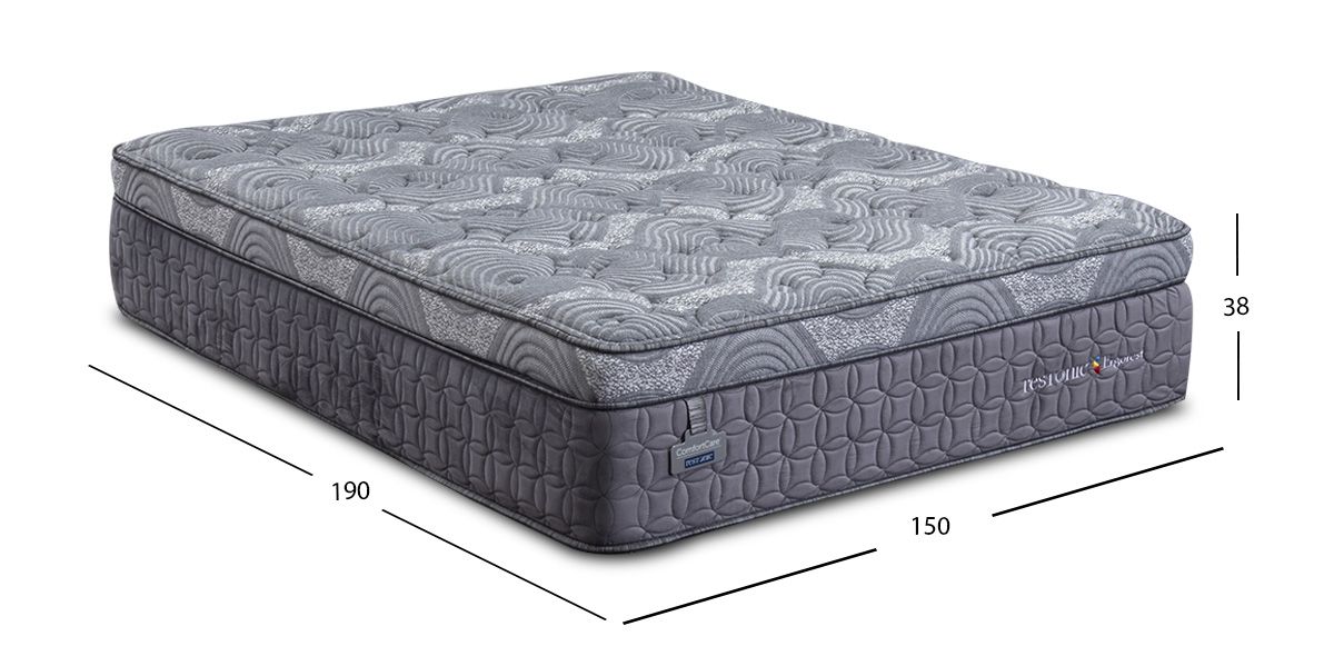 Colchón Restonic Queen Size Ergorest Gris