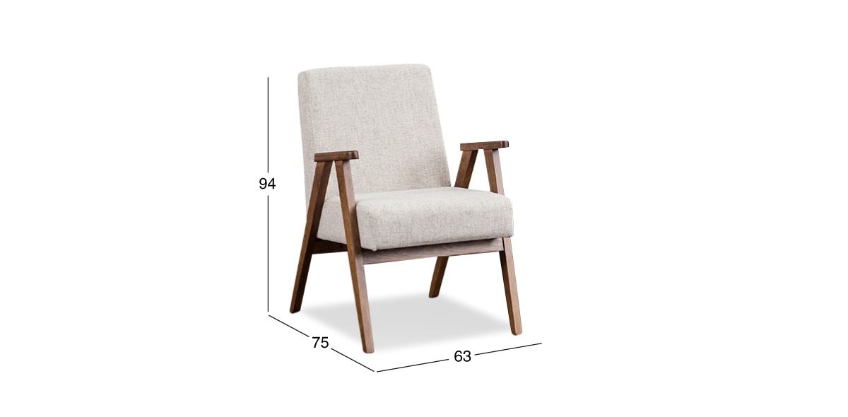 Set de 2 Sillones Norton Beige