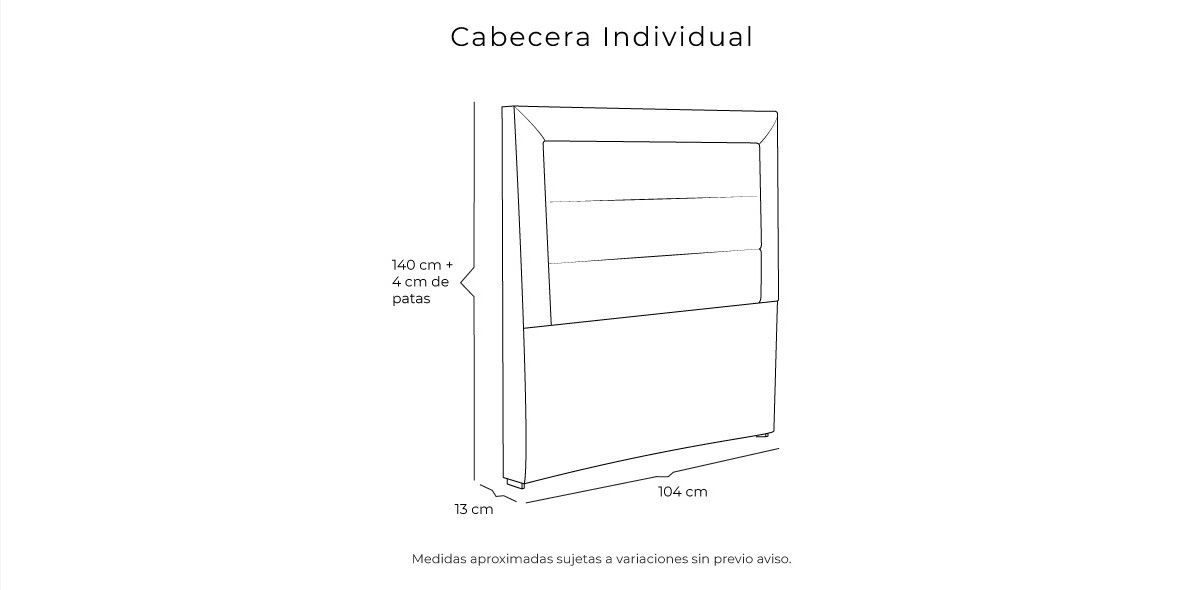 Cabecera Individual Blend Azul