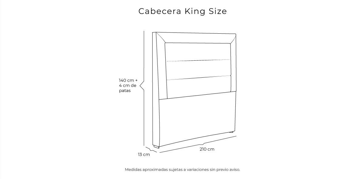 Cabecera King Size Blend Beige