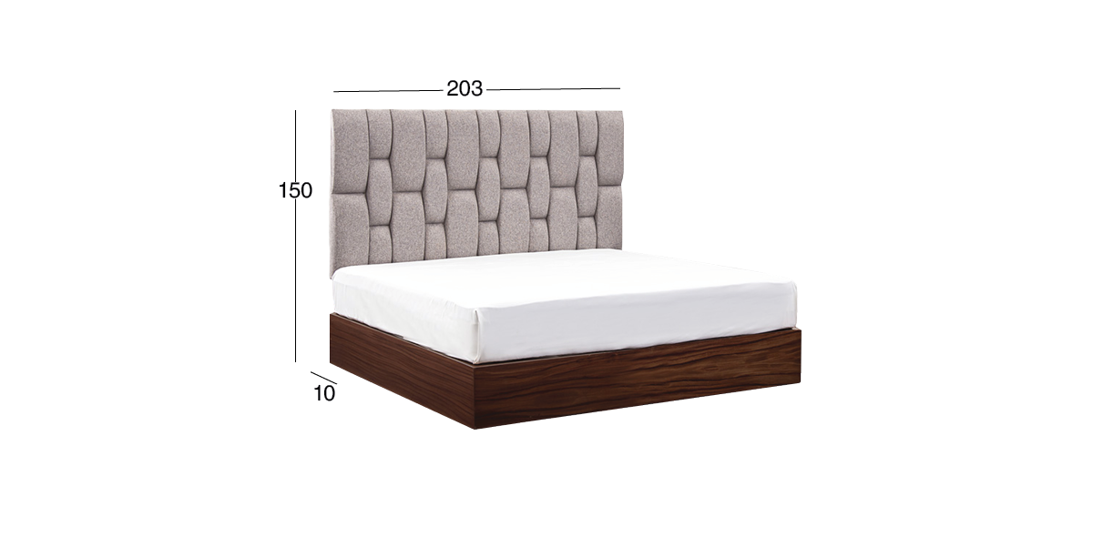 Cabecera King Size Romina Beige