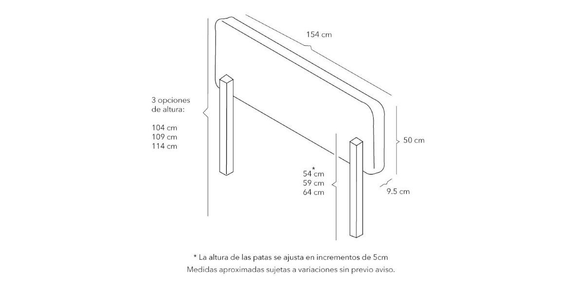 Cabecera Queen Size Bilbao Gris