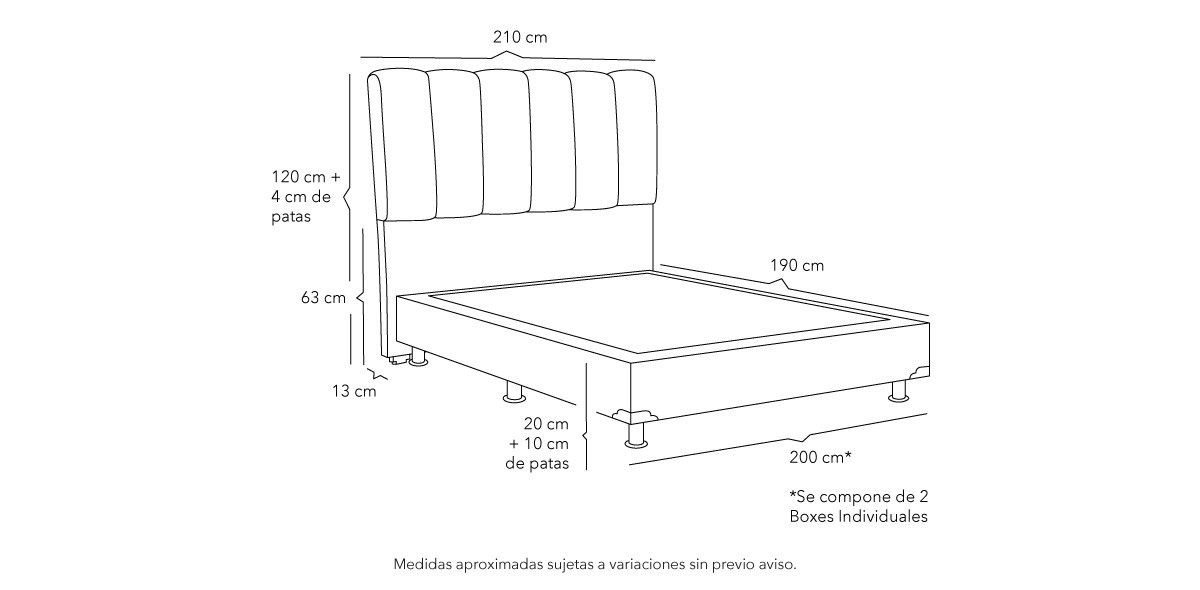 Cama King Size Kami Rosa