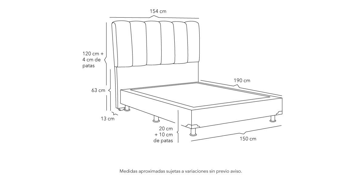 Cama Queen Size Kami Café