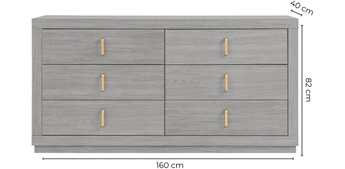 Cómoda Aila Gris