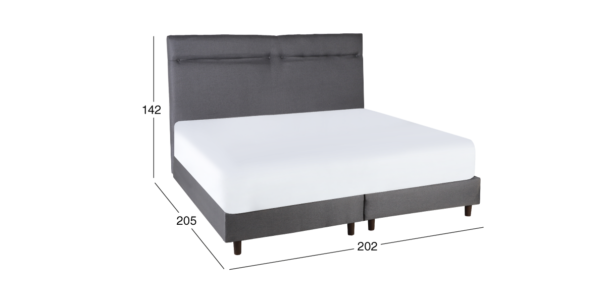 Cama King Size Dreams Life Gris