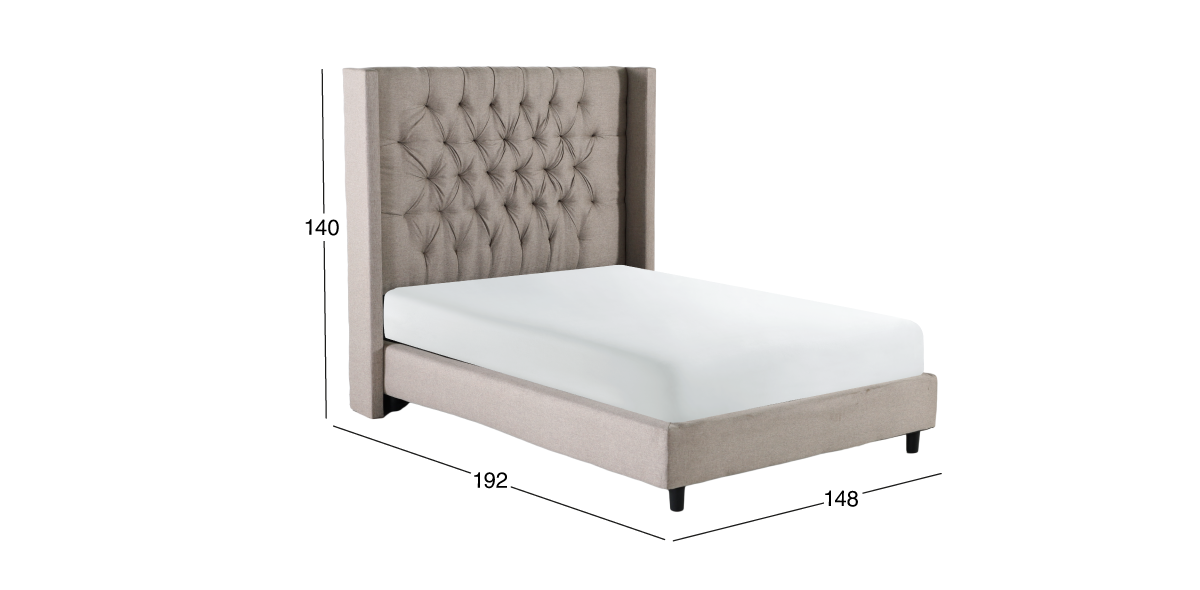 Cama Matrimonial Valeria Beige