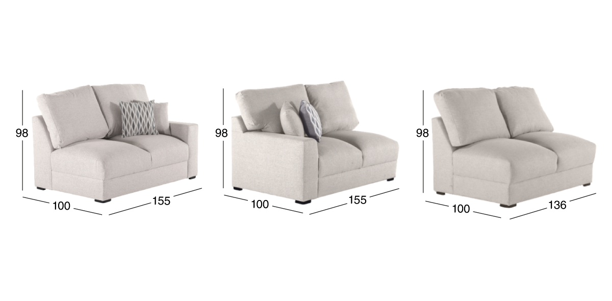 Sala Amira Beige 3 Piezas