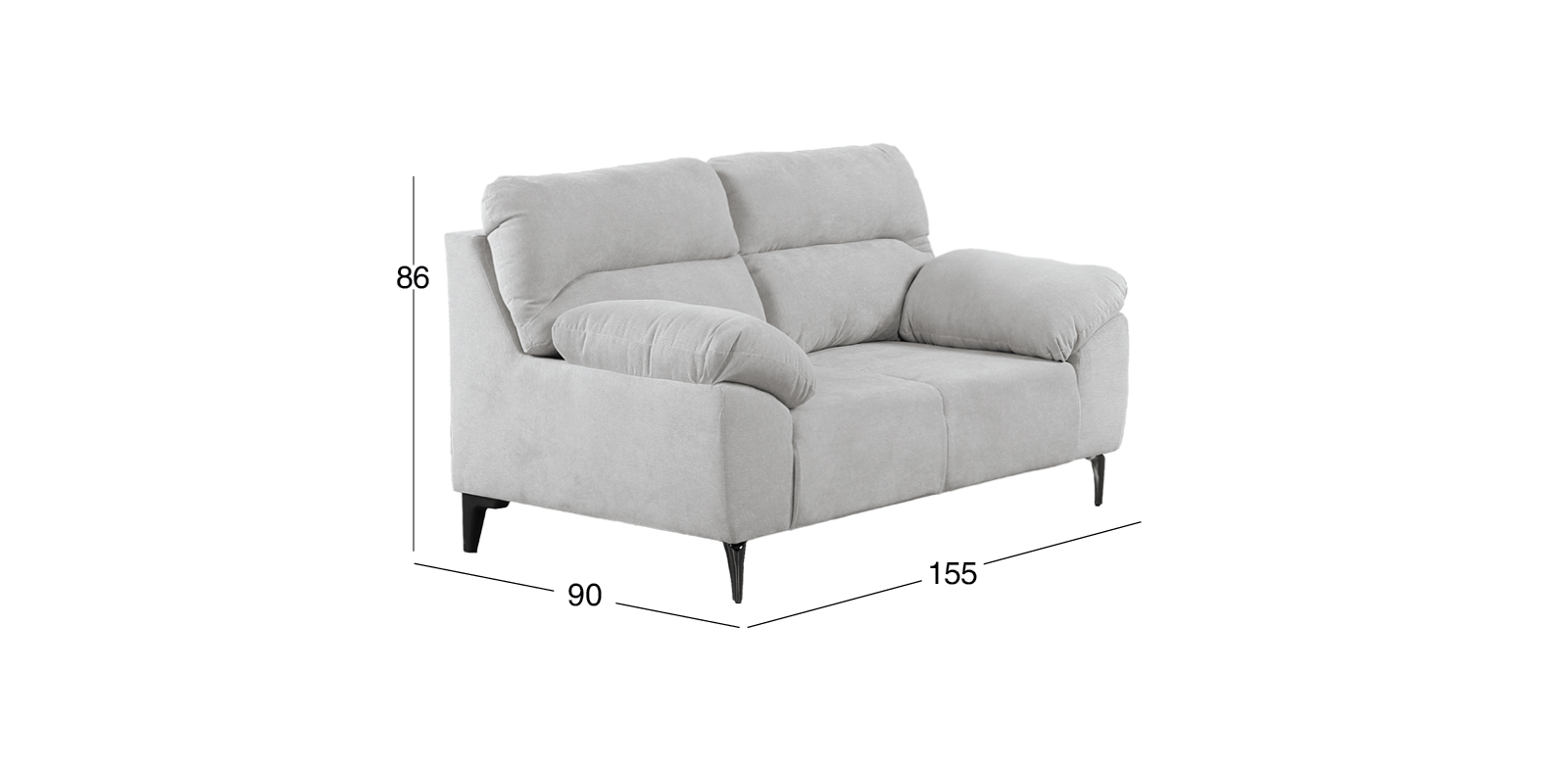 Sala de Dos Sofás 2 Plazas Linka Beige