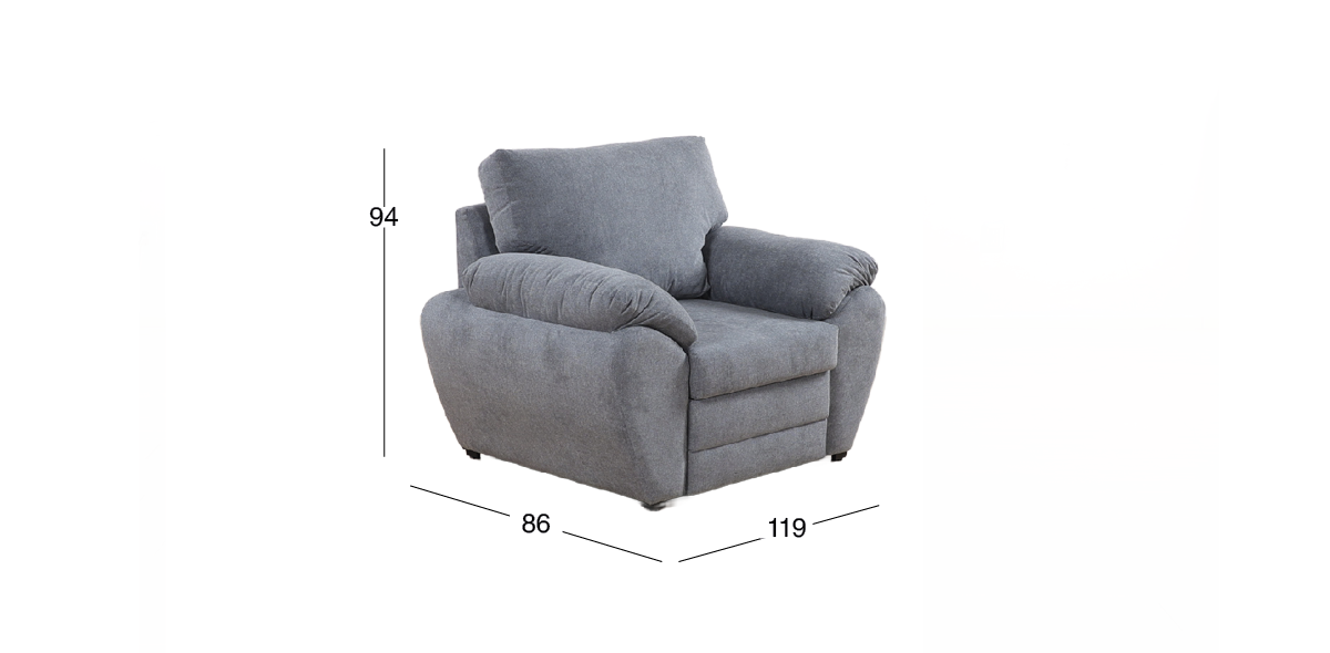 Sillón Sonic Gris Oscuro 