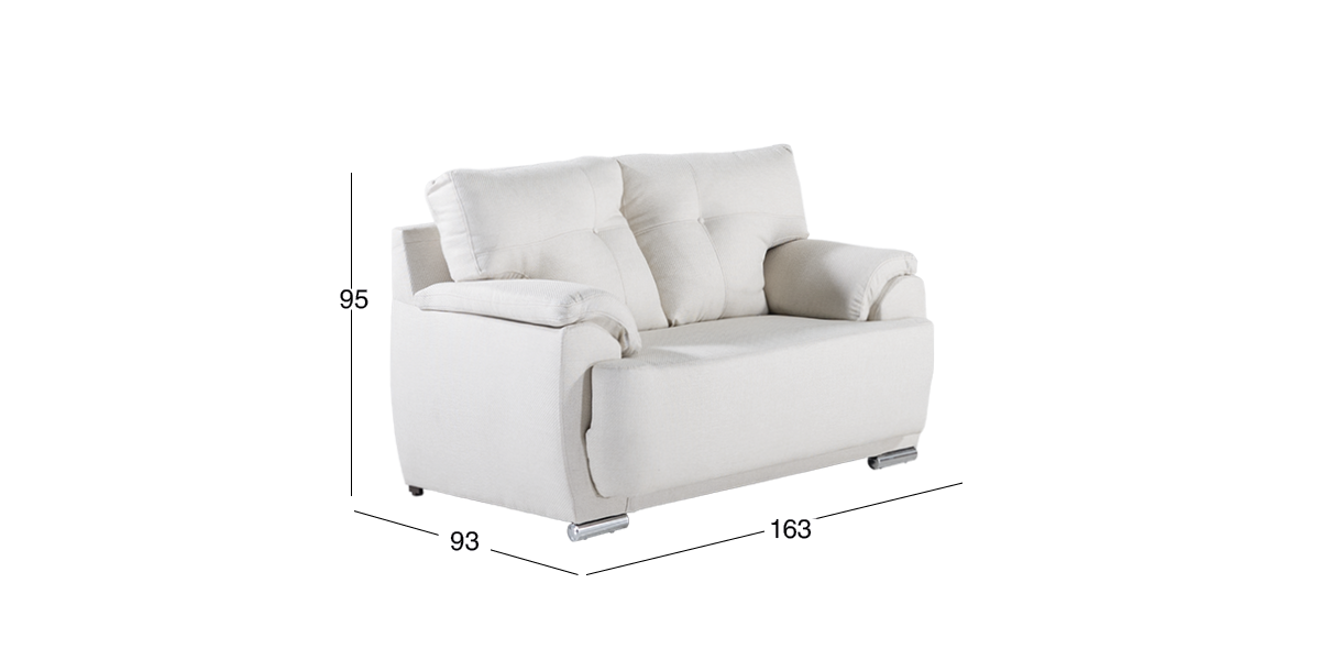 Sofá 2 Plazas Cartago Beige