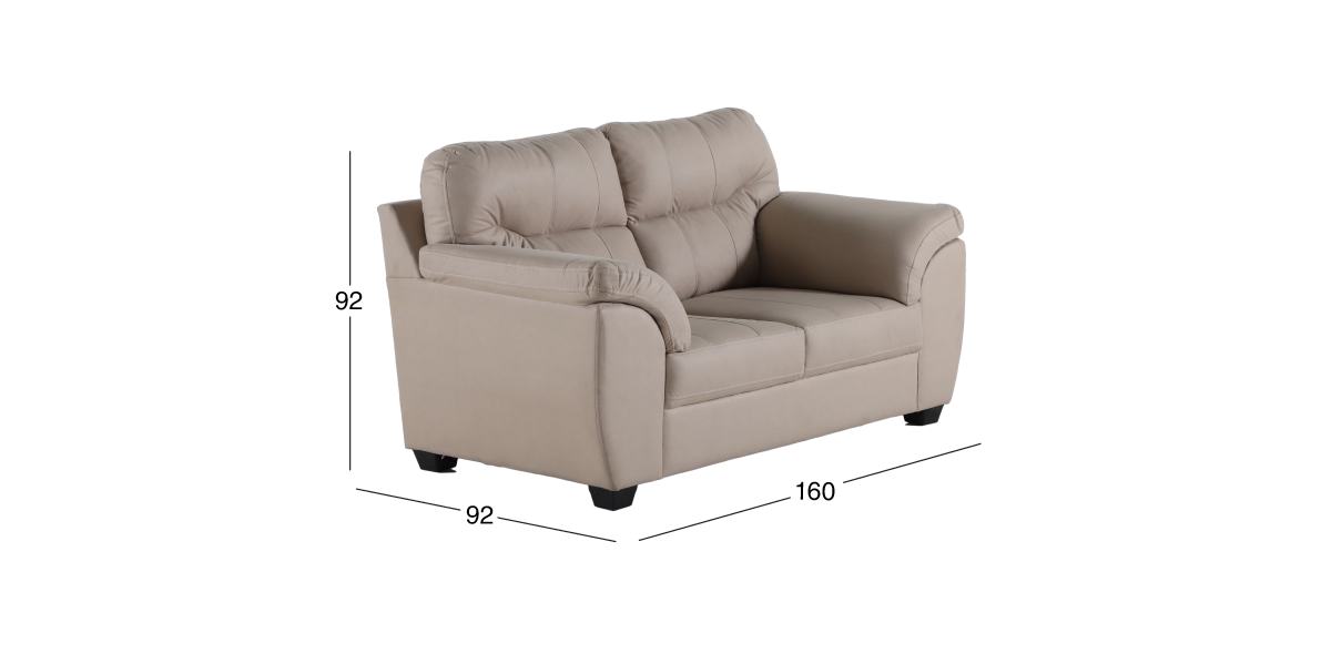 Sofá 2 Plazas Mila Beige