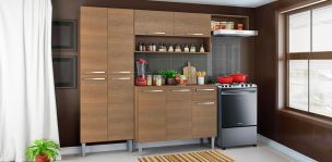 Cocina Integral Emily Top 229 cm Café