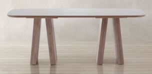 Mesa Comedor Ovalada Casa Anahí Tirsa Blanco