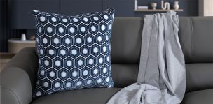 Cojín Decorativo Orion Combinado Azul