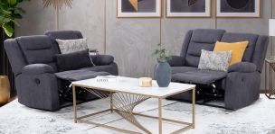 Sala con Reclinables Nori Gris