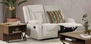 Sofá 2 Plazas con Reclinables Isabelle Beige HS