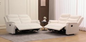 Sala de Dos Sofás 2 Plazas con Reclinables Midori Beige