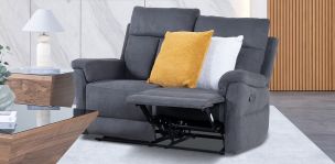 Sofá 2 Plazas con Reclinables Gwen Gris HS