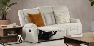 Sofá con Reclinables Isabelle Beige HS