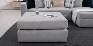 Ottoman Salinger Gris Claro