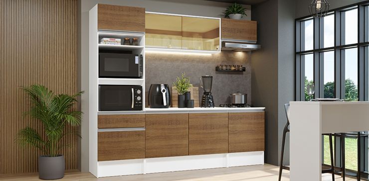 Cocina 240 cm Diamante Café