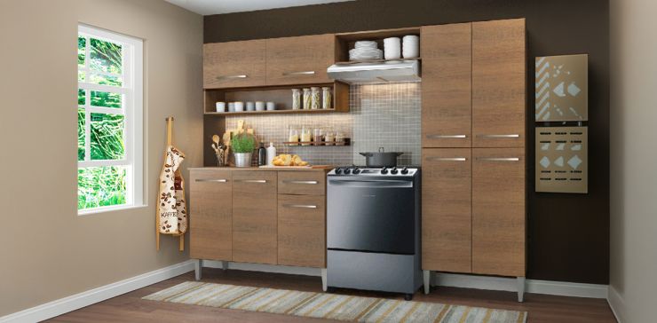 Cocina 229 cm Milly Café