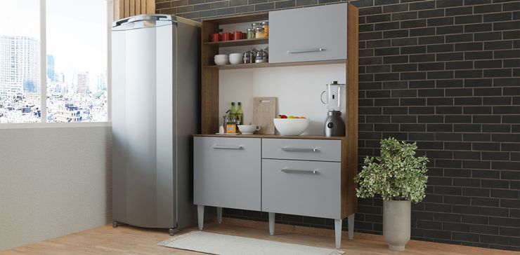 Cocina 120 cm Life Gris