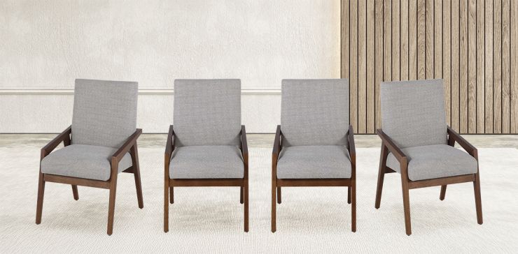 Juego de 4 Sillones Kansas Beige