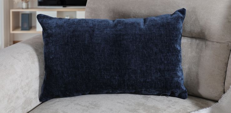 Cojín Decorativo 55 X 35 cm Tessa Midnight Azul