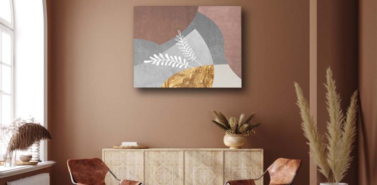 Cuadro 80 x 130 cm Geométrica Multicolor