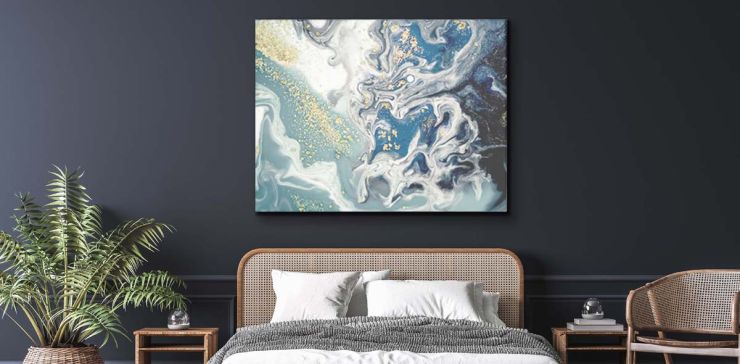 Cuadro 80 x 130 cm Natural Multicolor