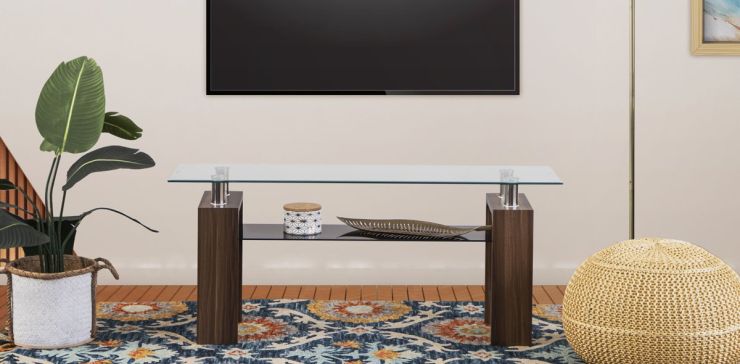 Mesa TV de Cristal Galeana Café