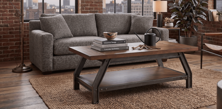 Mesa Ocasional Rectangular Hoverson Café