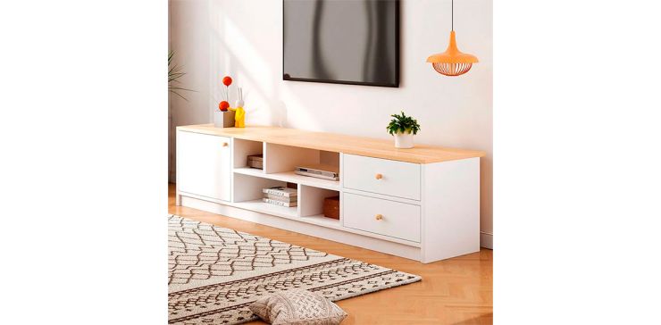 Mesa de TV Kyn Blanco