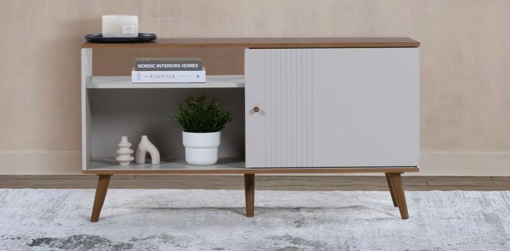 Mesa TV Rubi Blanco