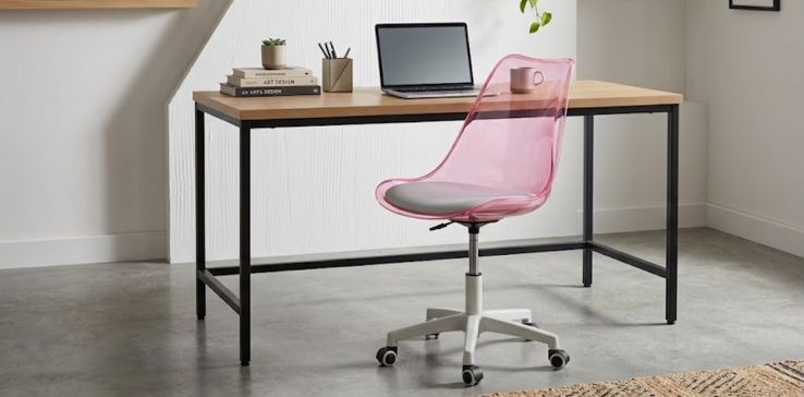 Silla Oficina Giratorio Hug Rosa
