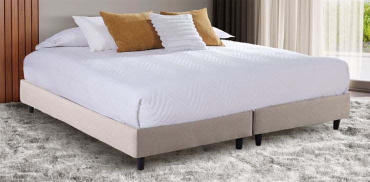 Base de Cama King Size Valeria Beige
