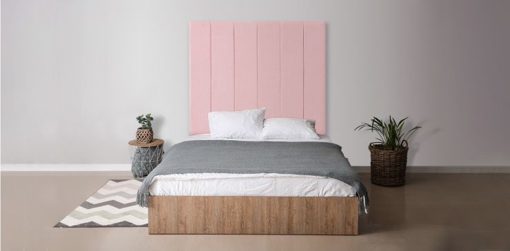 Cabecera Queen Size Altura Regulable Argos Rosa