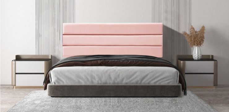 Cabecera Queen Size Altura Regulable Logan Rosa