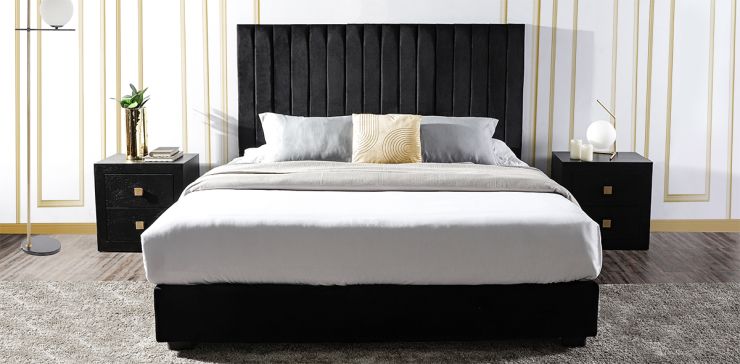 Cama King Size Megan Negro