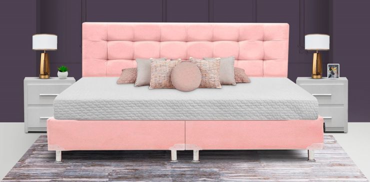 Cama King Size Catania Rosa