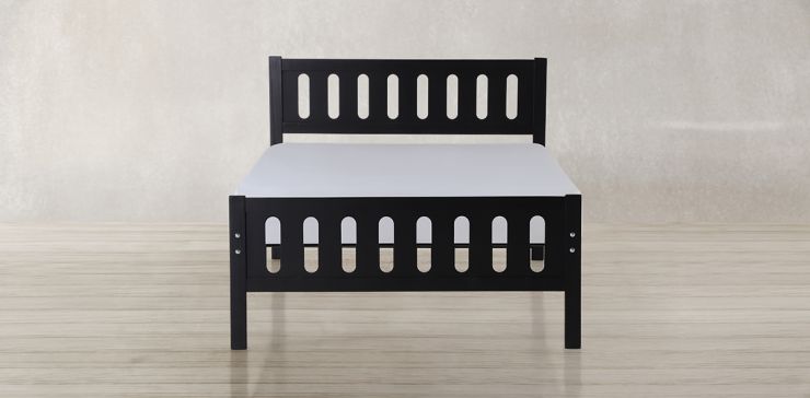 Cama Matrimonial Elena Café Oscuro