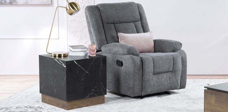 Sillón con Reclinable Isabelle Gris HS