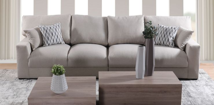 Sala Amira Beige 2 Piezas