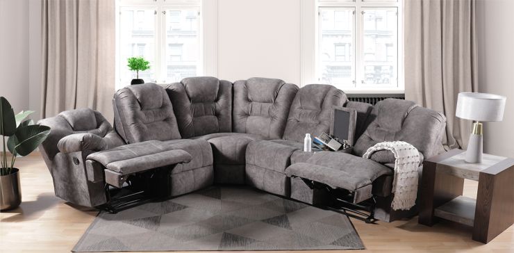 Sala Modular con Reclinables Fiorenzo Gris
