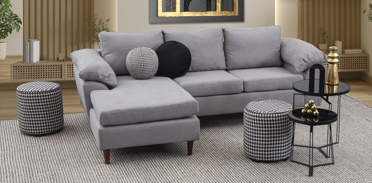 Sala en L Panamá Gris