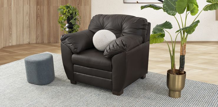 Sillón de Piel Derby Tz Café