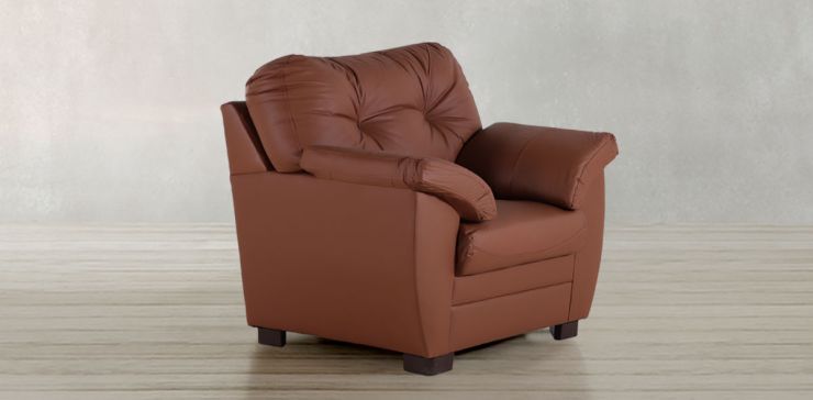 Sillón de Piel Derby Tz Naranja
