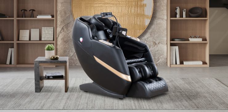 Sillón Reclinable Eléctrico con Masaje y Calefacción Urus Negro
